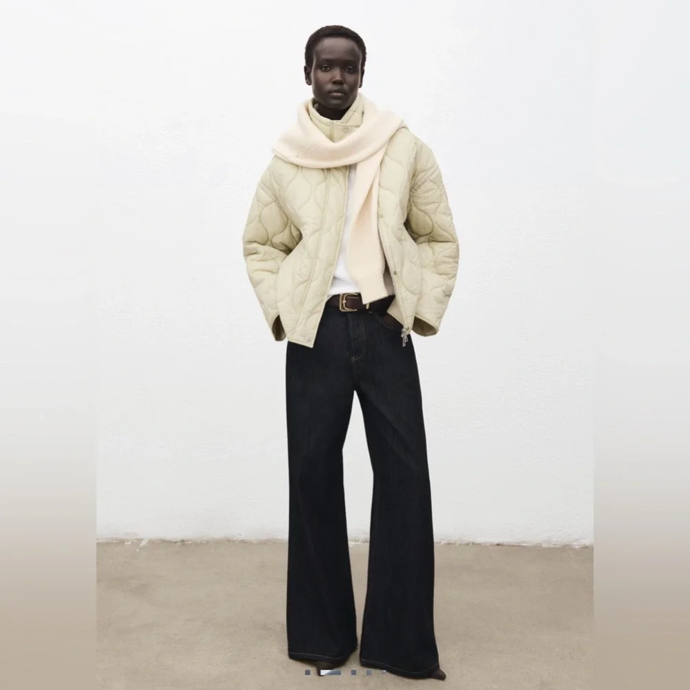 New Mango oversized quilted anorak jacket - Picture 3 of 11